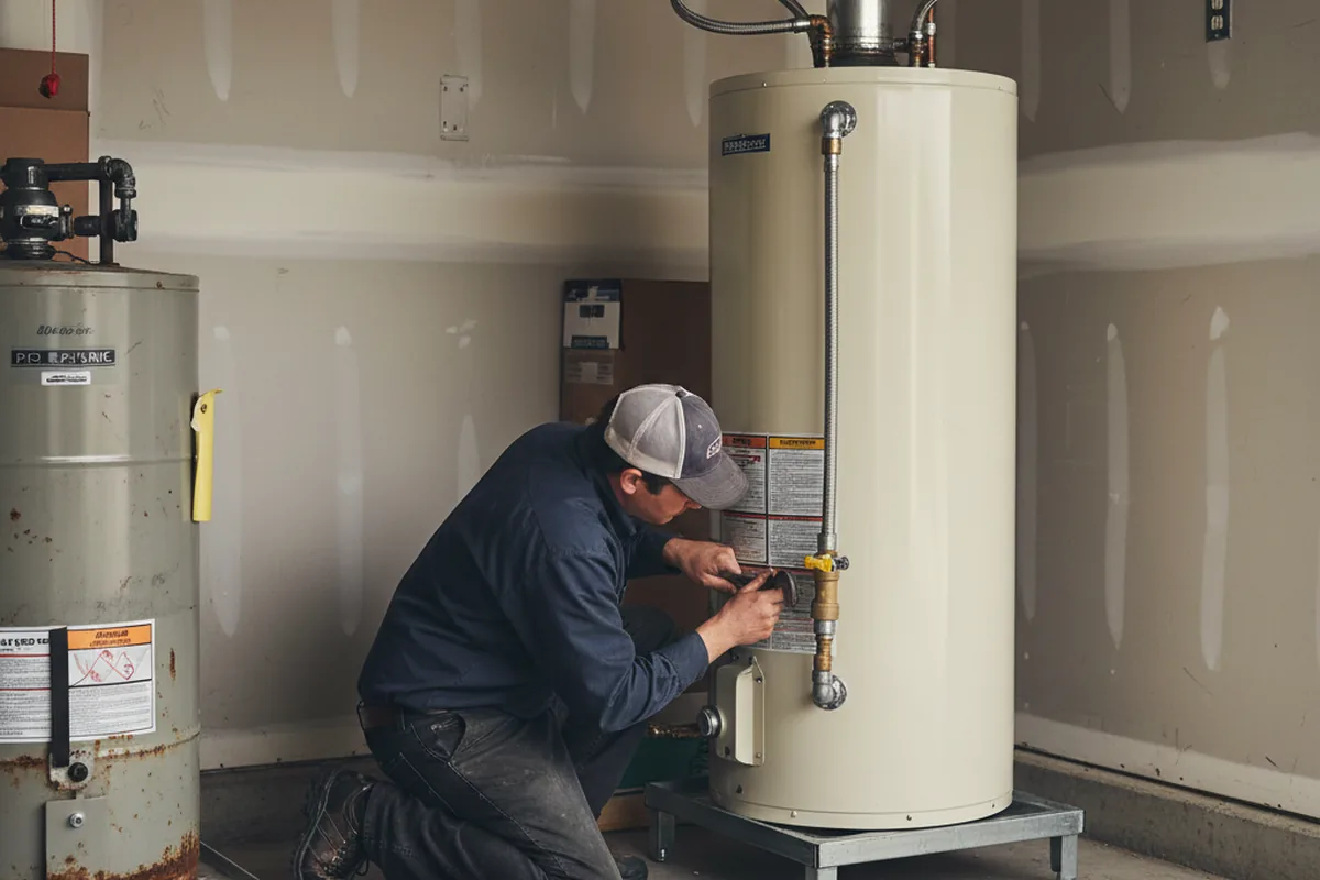 Water heater and shutoff valve replacement in Grand Haven